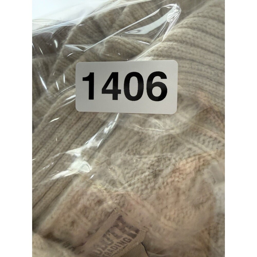 Duluth Trading Wool Cashmere Blend Fisherman Cable Knit Cardigan Sweater S - Picture 14 of 14